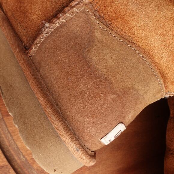 UGG Boots Womens Size 7 Brown Bailey Over The Knee Suede Shearling Pull On READ - Picture 14 of 16